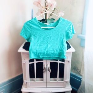 Turquoise Crop Top